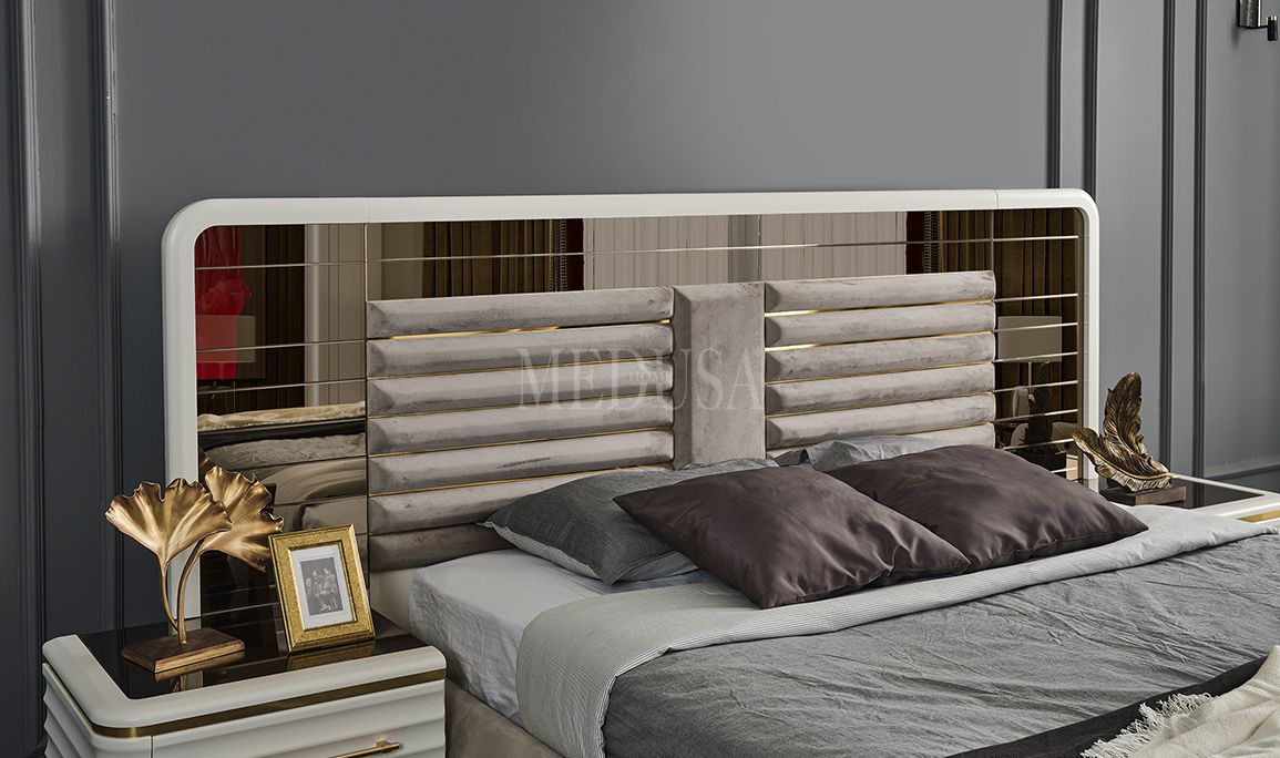 Medusa Home Mobilya - Asel Beyaz Yatak Odası