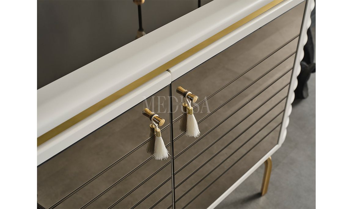 Medusa Home Mobilya - Asel Beyaz Yemek Odası