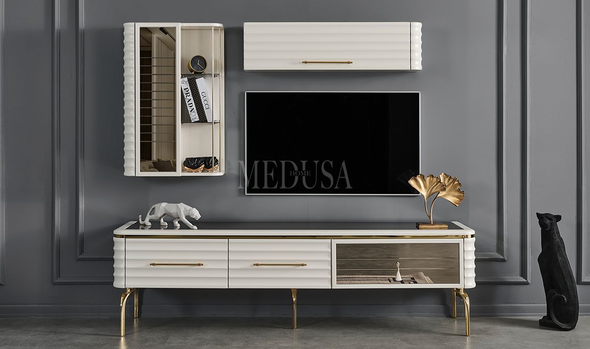 Medusa Home Mobilya - Asel Beyaz Yemek Odası