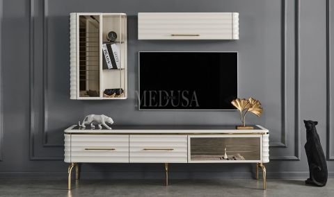 Medusa Home Mobilya - Asel Beyaz Yemek Odası