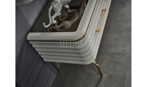 Medusa Home Mobilya - Asel Beyaz Yemek Odası