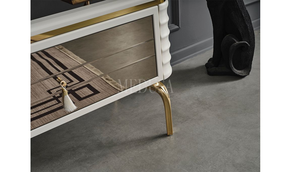 Medusa Home Mobilya - Asel Beyaz Yemek Odası