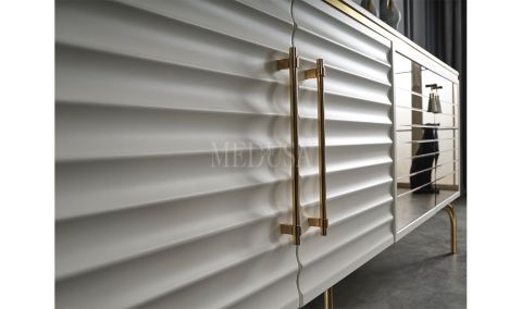 Medusa Home Mobilya - Asel Beyaz Yemek Odası