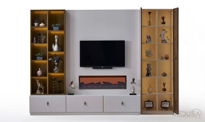 Aselina Şömineli Tv Ünitesi