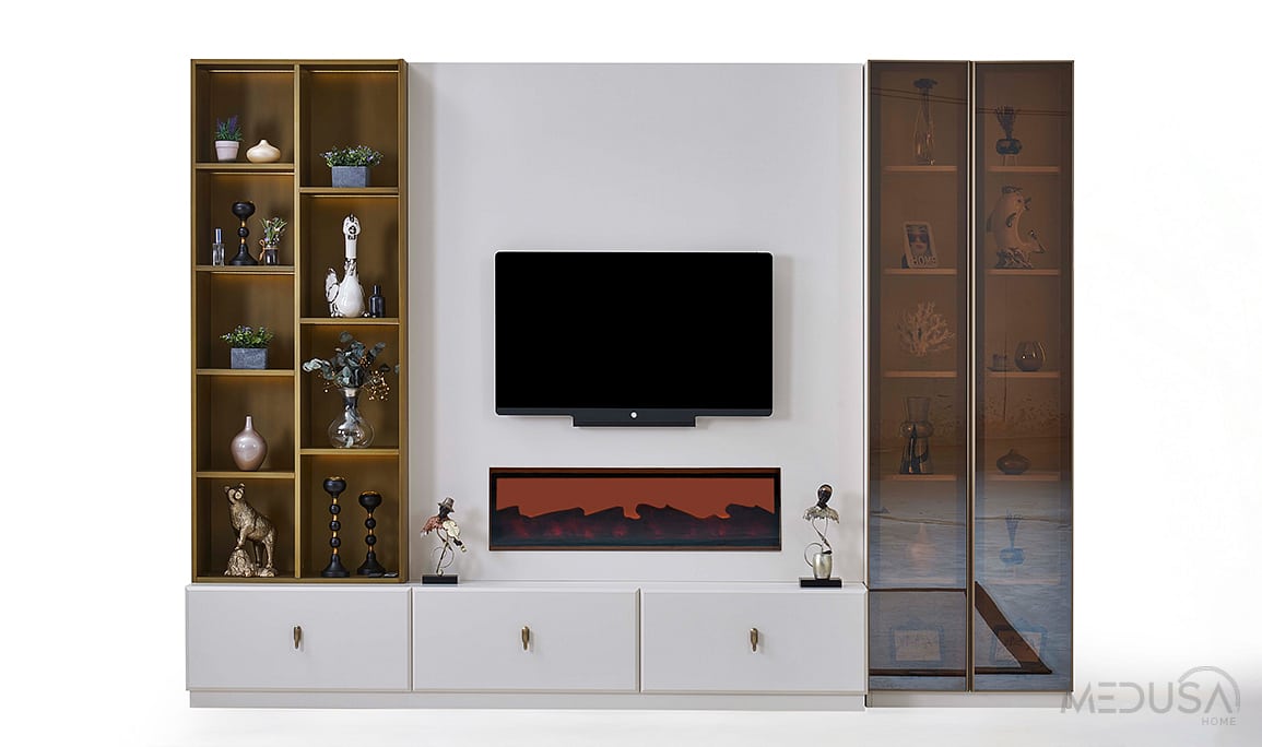 Medusa Home Mobilya - Aselina Şömineli Tv Ünitesi
