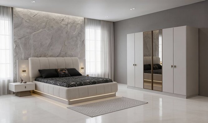 Medusa Home Mobilya - Aselina Yatak Odası - Modern Yatak Odası