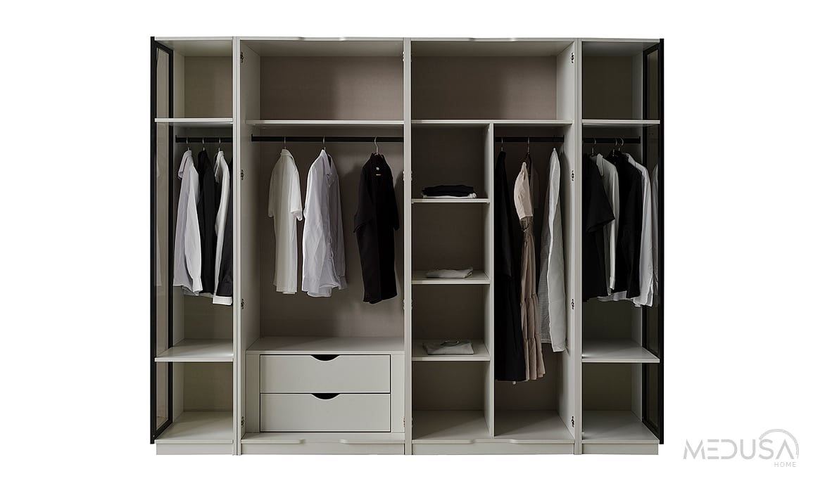 Medusa Home Mobilya - Ashley 6 Kapaklı Gardırop