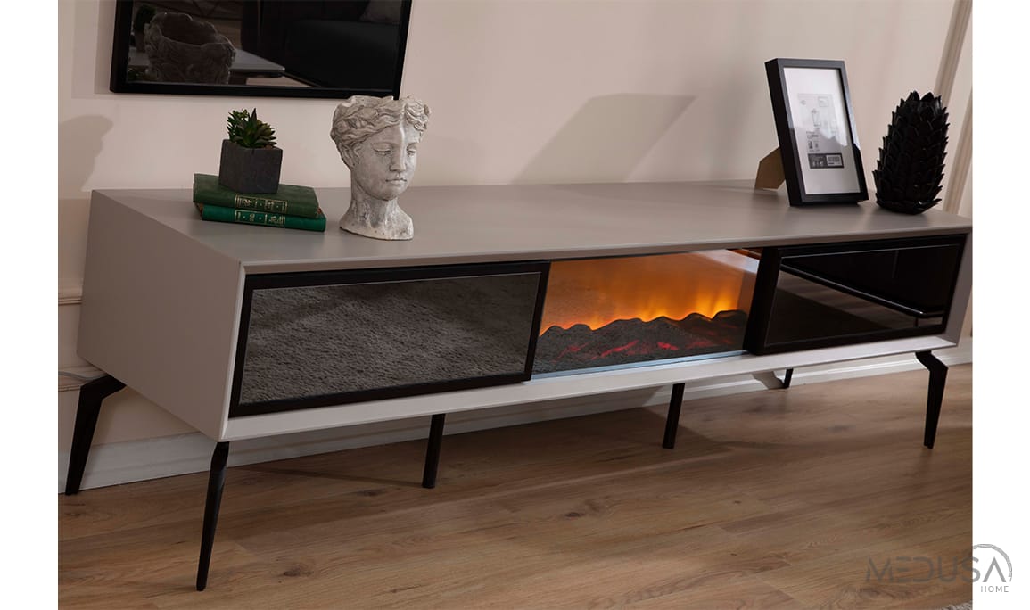 Medusa Home Mobilya - Asia Şömineli Tv Ünitesi