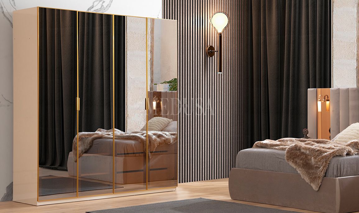 Medusa Home Mobilya - Askar 4 Kapılı Yatak Odası