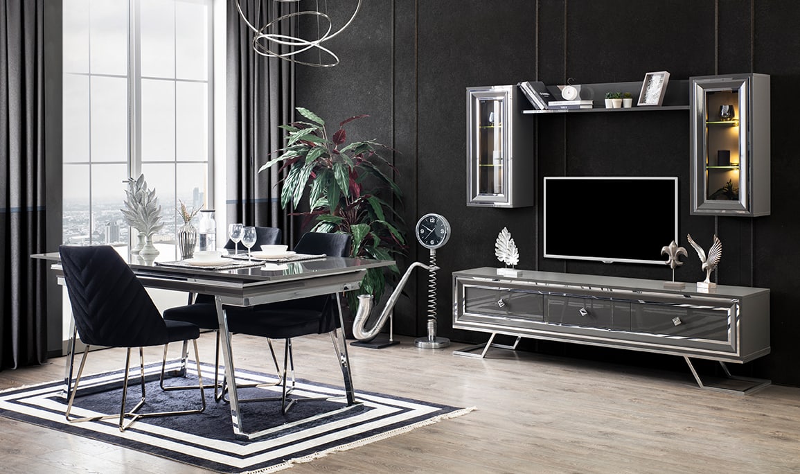 Medusa Home Mobilya - Asos Gri Yemek Odası