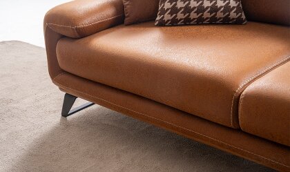 Medusa Home Mobilya - Aspendos Kahve Üçlü Koltuk