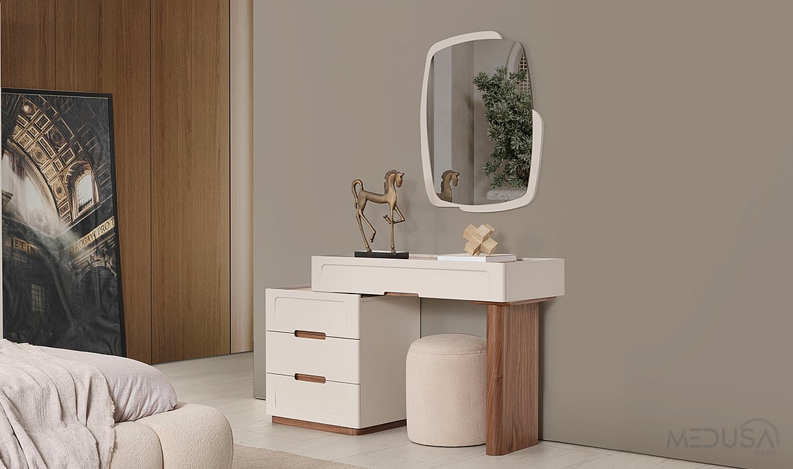 Medusa Home Mobilya - Aspera Ceviz Yatak Odası