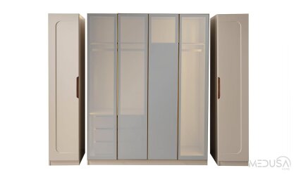 Medusa Home Mobilya - Aspera Ceviz Yatak Odası