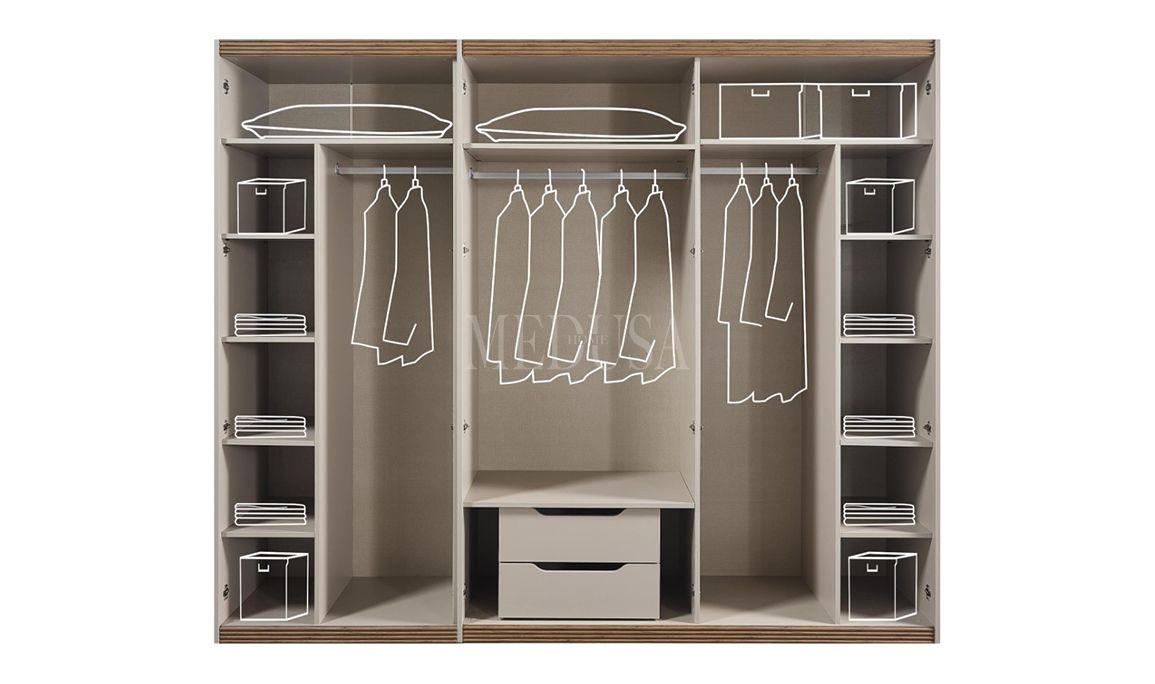 Medusa Home Mobilya - Assos 6 Kapılı Gardırop