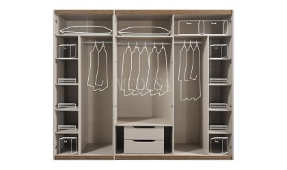 Medusa Home Mobilya - Assos 6 Kapılı Gardırop