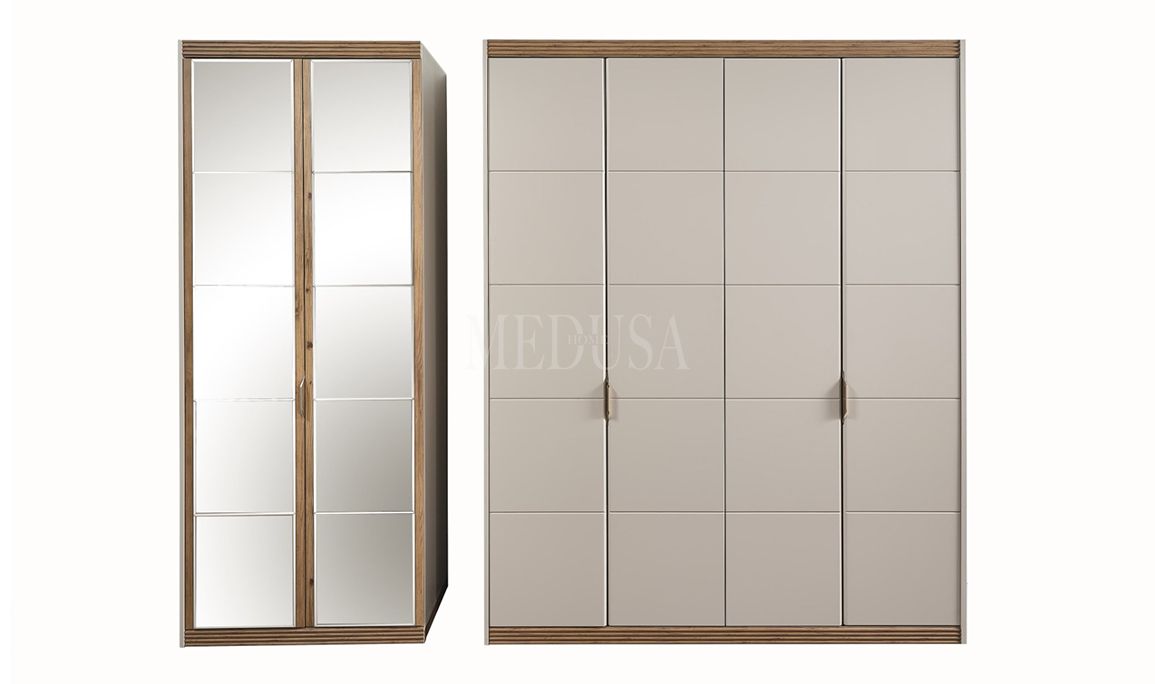 Medusa Home Mobilya - Assos 6 Kapılı Yatak Odası (Aynalı)