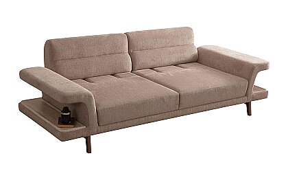 Medusa Home Mobilya - Astrid Kahve Üçlü Koltuk