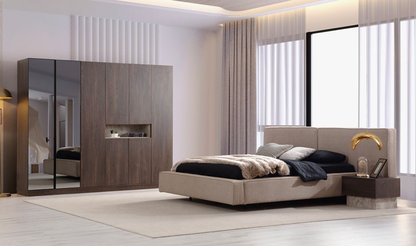 Medusa Home Mobilya - Asya Yatak Odası - Ceviz Yatak Odası