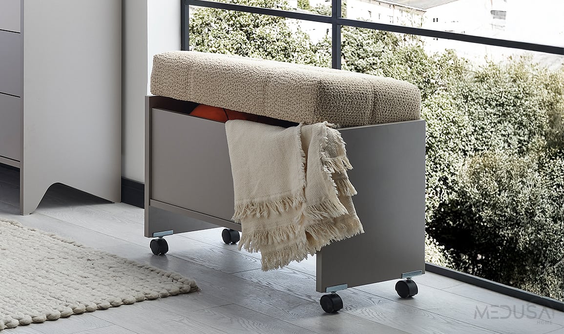 Medusa Home Mobilya - Atlassian Tekerlekli Puf Medusa Home Mobilya - Atlassian Tekerlekli Puf