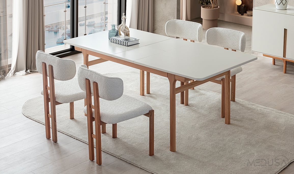 Medusa Home Mobilya - Aura Natural Yemek Masası