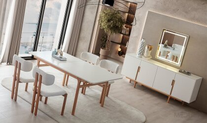 Medusa Home Mobilya - Aura Natural Yemek Odası