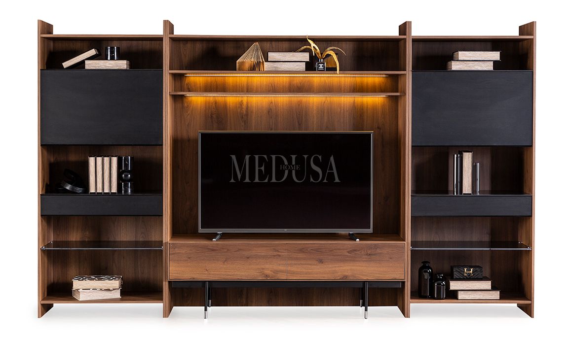 Medusa Home Mobilya - Aureo Tv Ünitesi + Vitrin Set