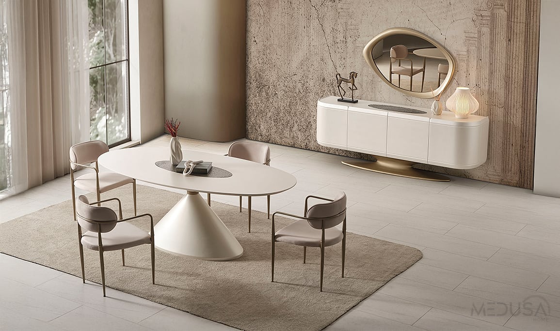 Medusa Home Mobilya - Auriel Pearl Yemek Odası