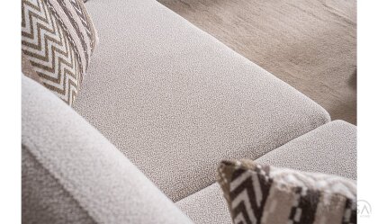 Medusa Home Mobilya - Aurora Beyaz Üçlü Koltuk