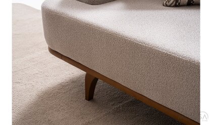 Medusa Home Mobilya - Aurora Beyaz Üçlü Koltuk