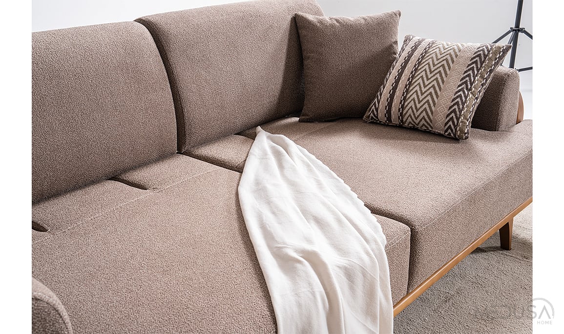 Medusa Home Mobilya - Aurora Kahve Üçlü Koltuk