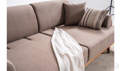 Medusa Home Mobilya - Aurora Kahve Üçlü Koltuk