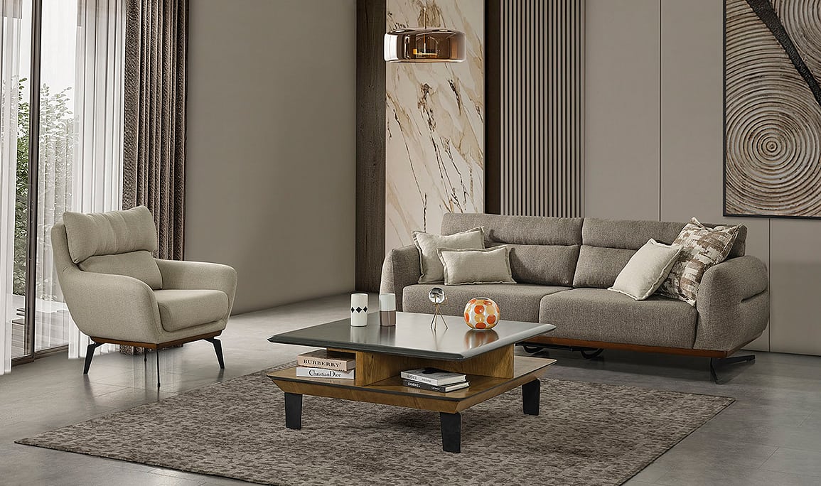 Medusa Home Mobilya - Avora Üçlü Koltuk