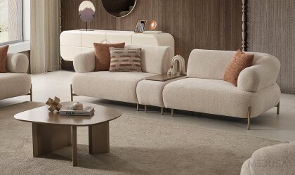 Medusa Home Mobilya - Avvio Sehpalı Üçlü Koltuk