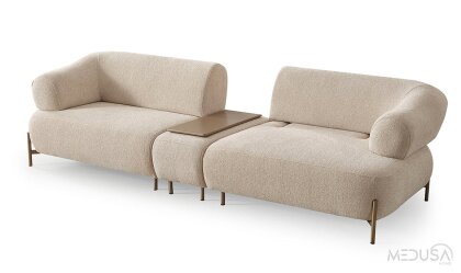 Medusa Home Mobilya - Avvio Sehpalı Üçlü Koltuk