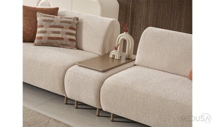 Medusa Home Mobilya - Avvio Sehpalı Üçlü Koltuk