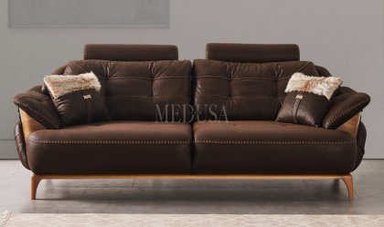 Medusa Home - Ayes Üçlü Koltuk Kahve Medusa Home - Ayes Üçlü Koltuk Kahve