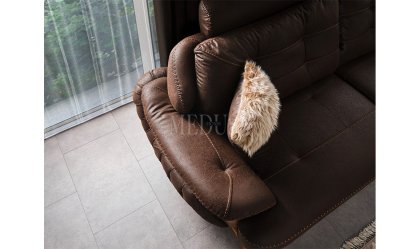 Medusa Home Mobilya - Ayes Üçlü Koltuk Kahve