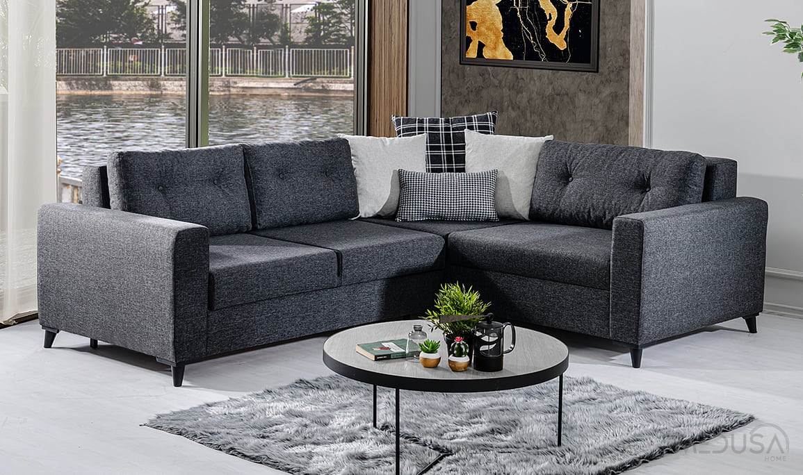 Medusa Home Mobilya - Bahar Keten Köşe Takımı