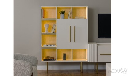 Medusa Home Mobilya - Balat Tv Sehpası + Kitaplık