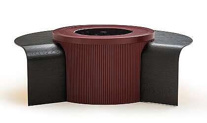 Medusa Home Mobilya - Barista Bordo Akıllı Orta Sehpa