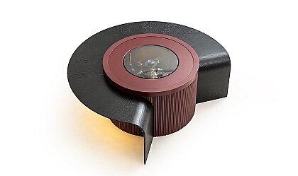 Medusa Home Mobilya - Barista Bordo Akıllı Orta Sehpa