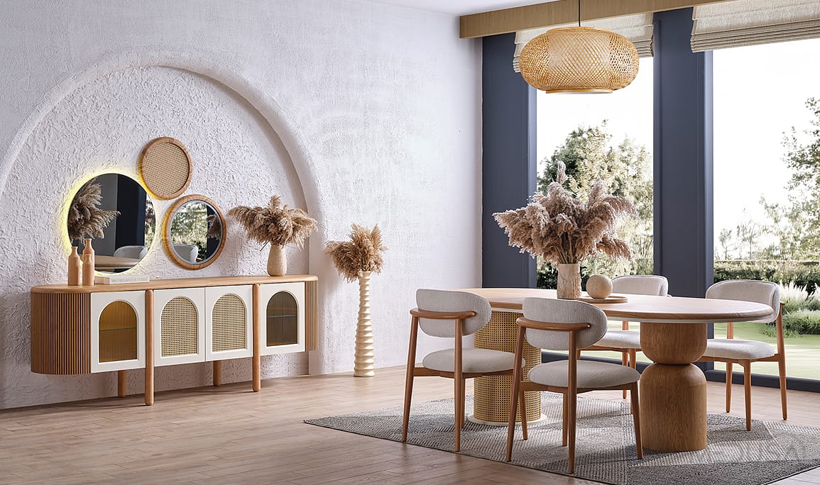 Medusa Home Mobilya - Begonvil Bohem Yaşam Odası