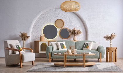 Medusa Home Mobilya - Begonvil Bohem Yaşam Odası