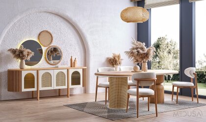 Medusa Home Mobilya - Begonvil Bohem Yemek Odası