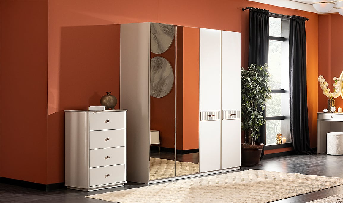 Medusa Home Mobilya - Belis 4 Kapaklı Gardırop