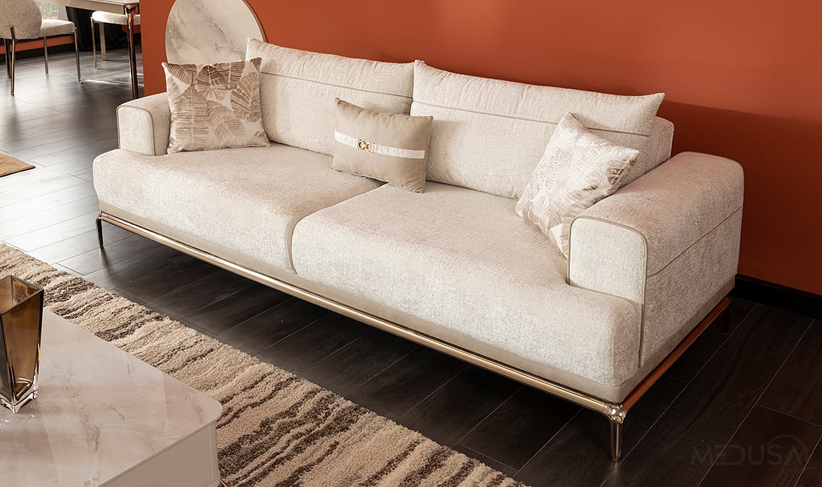 Medusa Home Mobilya - Belis Üçlü Koltuk