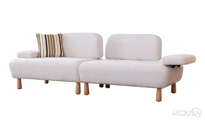 Medusa Home Mobilya - Bella Bohem Üçlü Koltuk