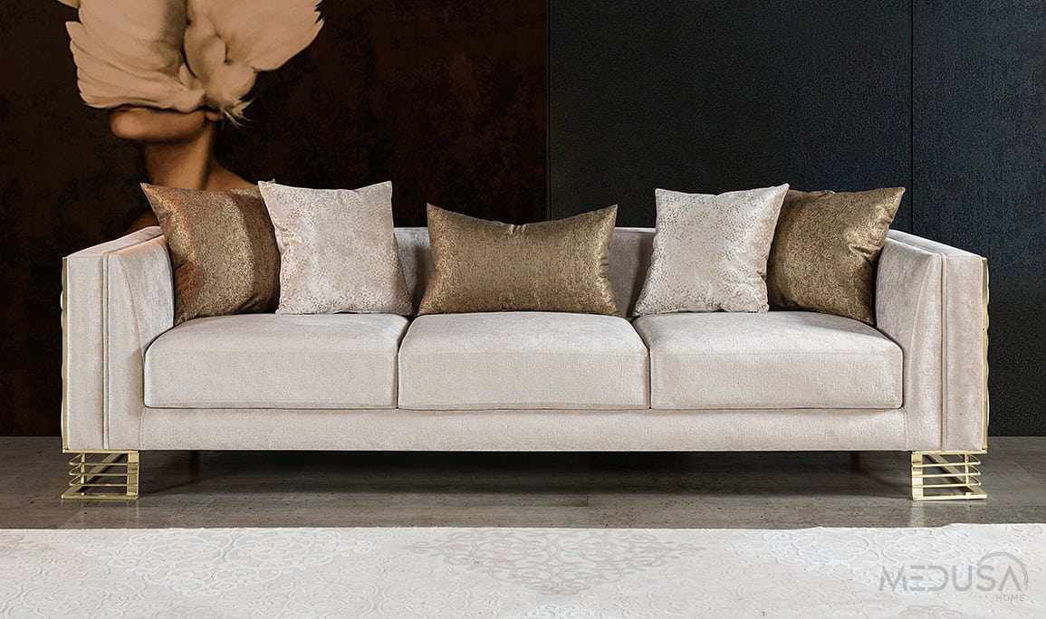 Medusa Home Mobilya - Bella Gold Koltuk Takımı