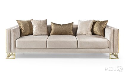 Medusa Home Mobilya - Bella Gold Koltuk Takımı