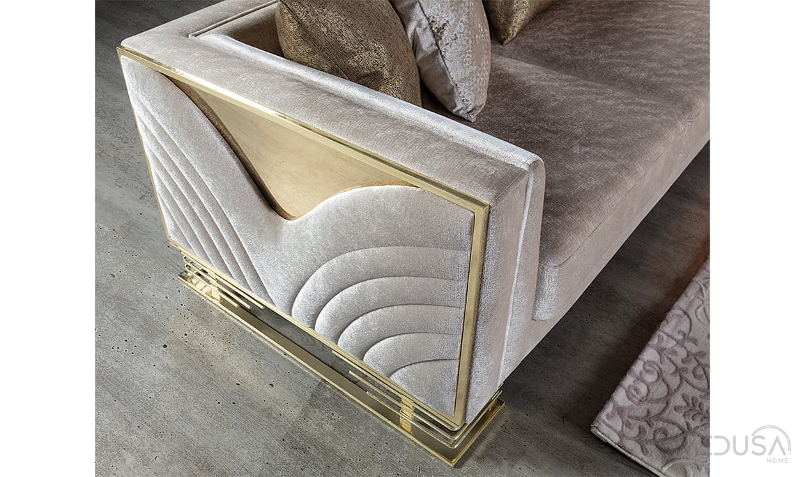 Medusa Home Mobilya - Bella Gold Koltuk Takımı